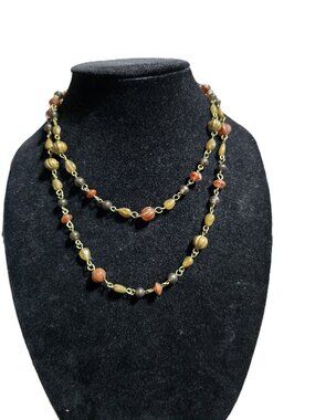 Beaded Necklace Plastic Beads Wrap Around Strand